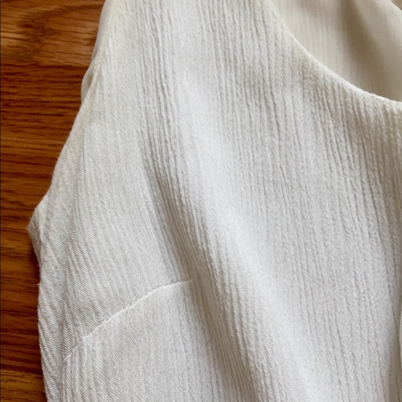 BCBGeneration Ribbed White Mini Tank Dress, Small - Picture 5 of 6